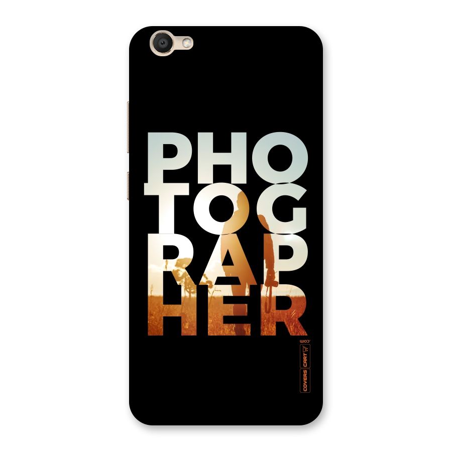 Photographer Typography Back Case for Vivo V5