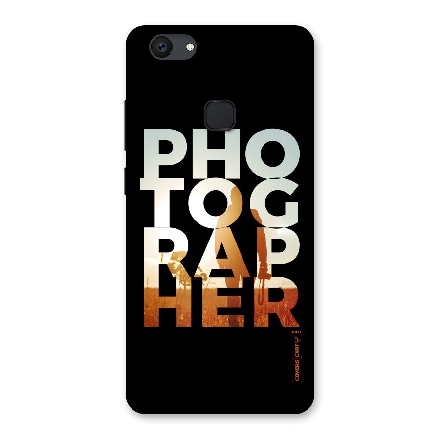 Photographer Typography Back Case for Vivo V7 Plus