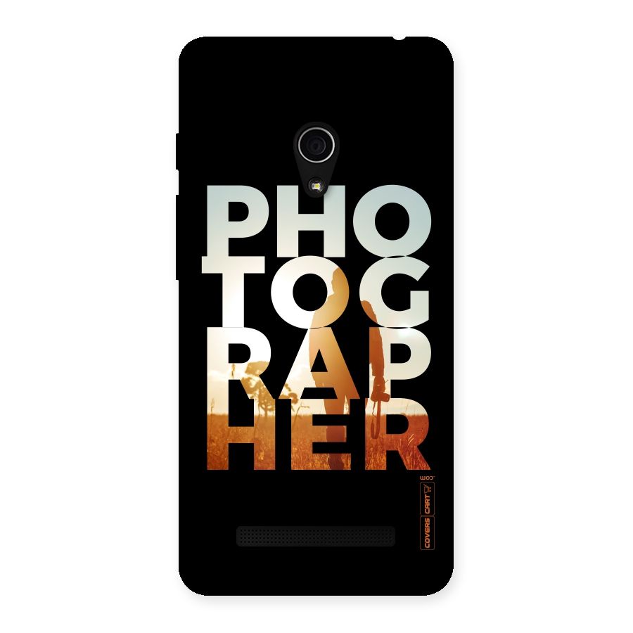 Photographer Typography Back Case for Zenfone 5