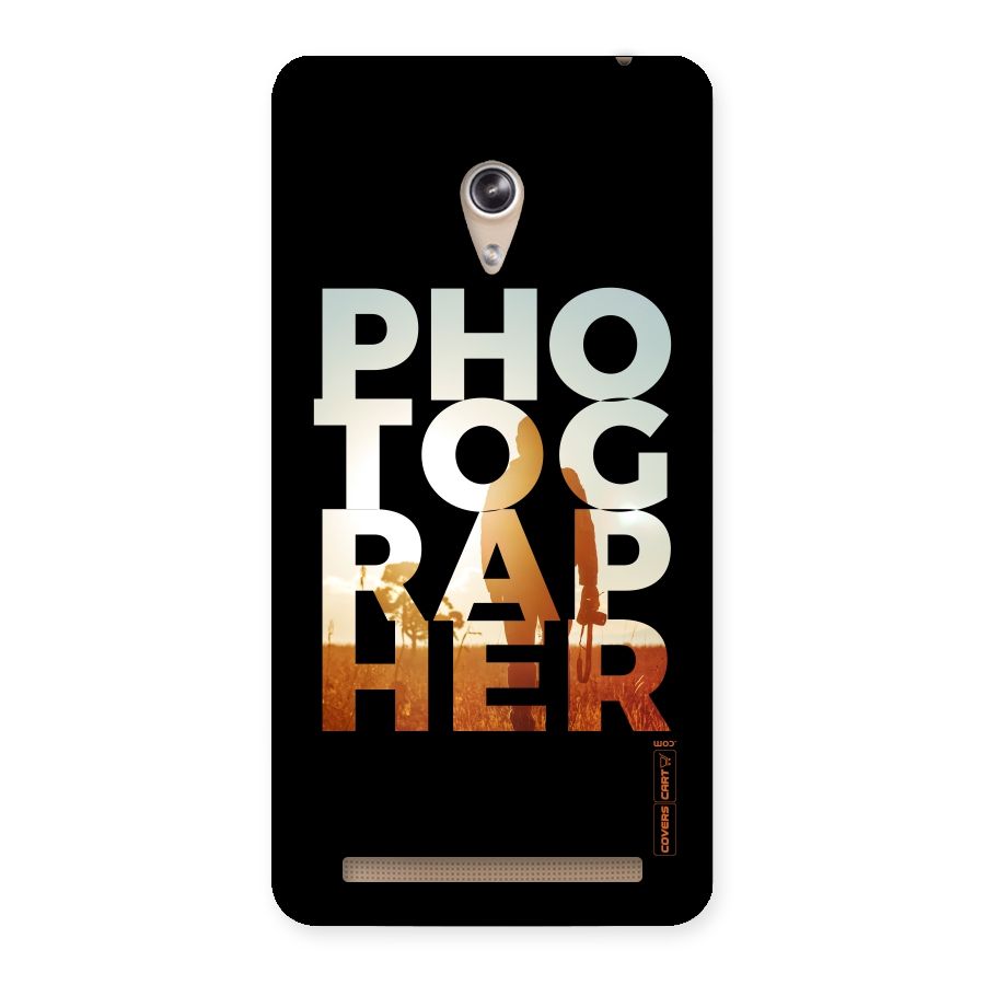 Photographer Typography Back Case for Zenfone 6
