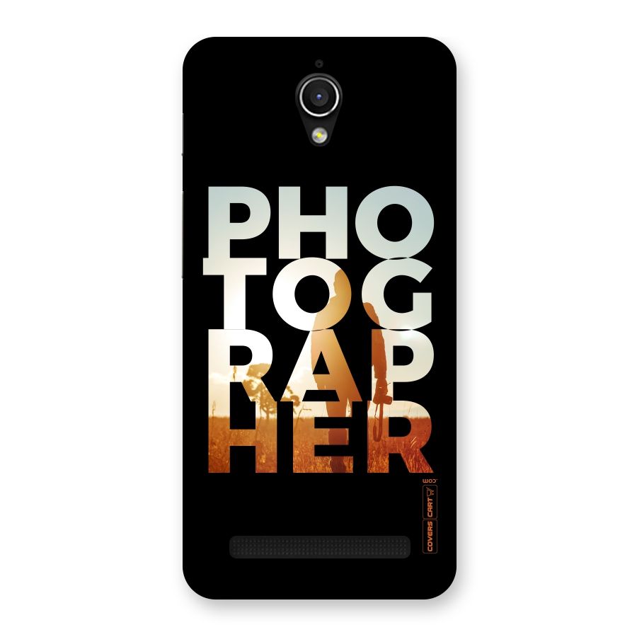Photographer Typography Back Case for Zenfone Go