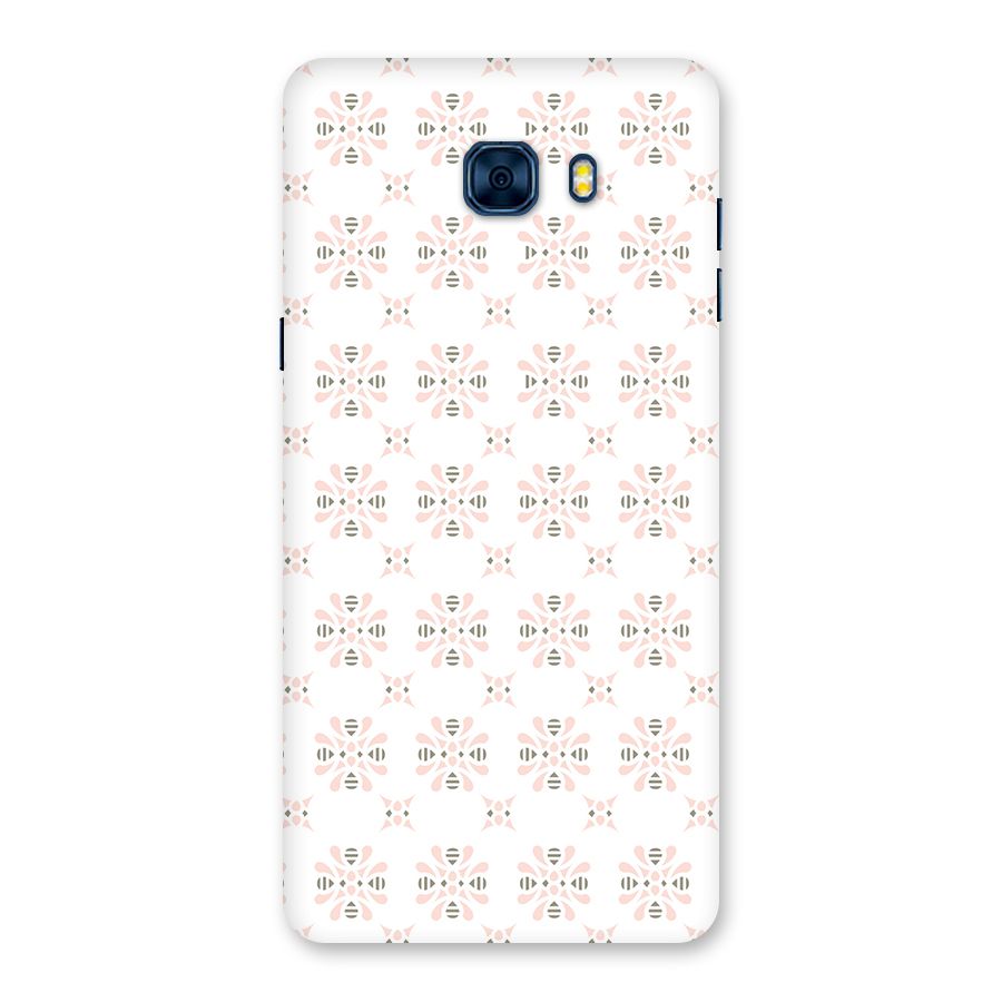 Pink Floral Pattern Back Case for Galaxy C7 Pro