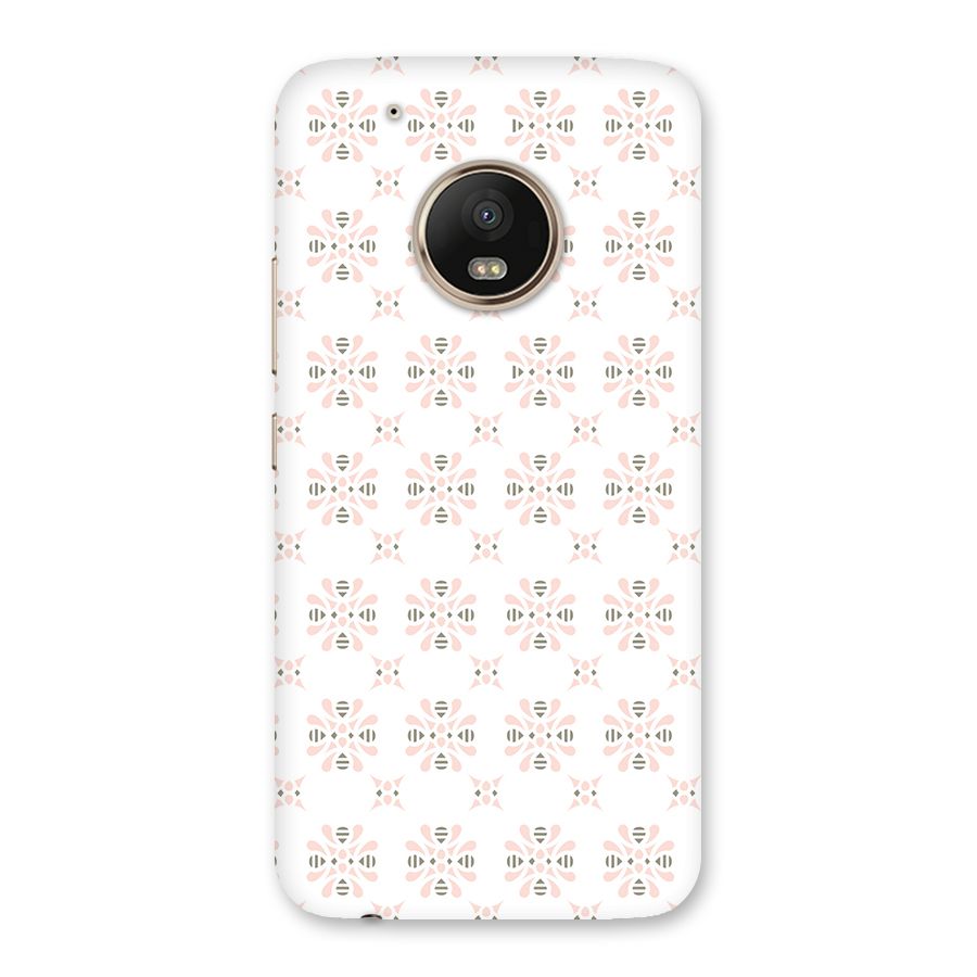 Pink Floral Pattern Back Case for Moto G5 Plus