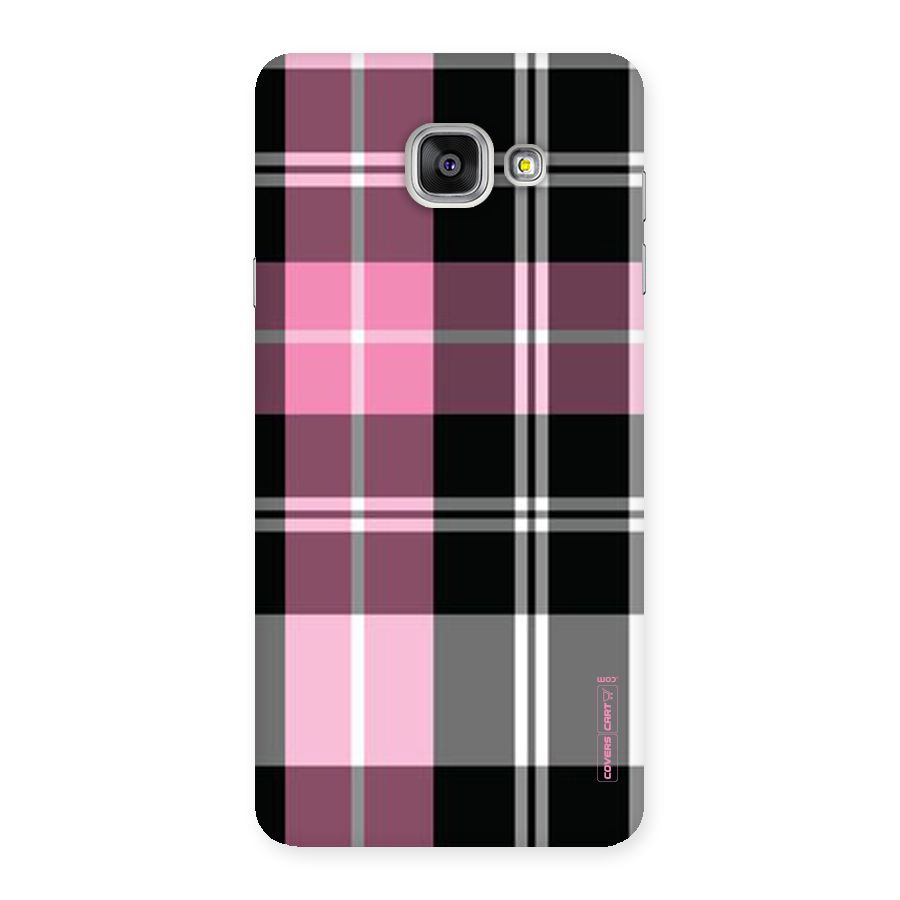 Pink Black Check Back Case for Galaxy A7 2016