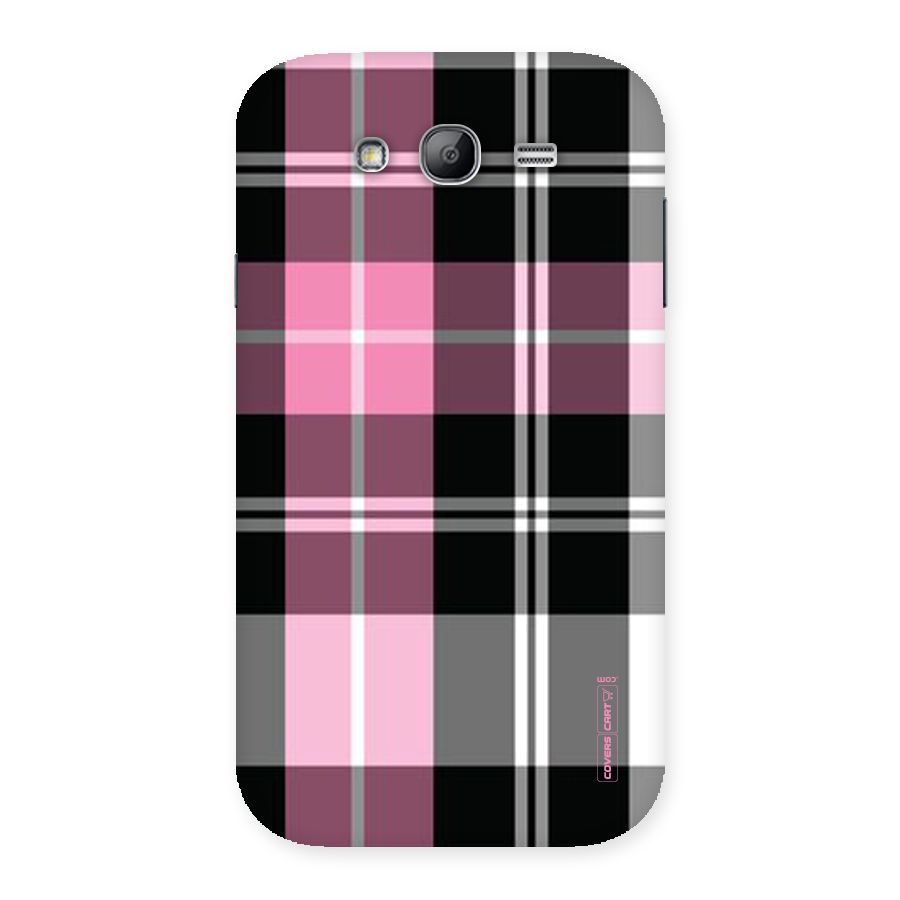 Pink Black Check Back Case for Galaxy Grand
