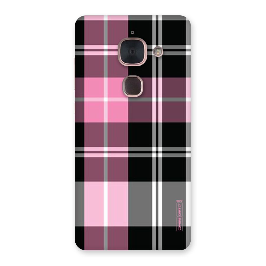 Pink Black Check Back Case for Le Max 2