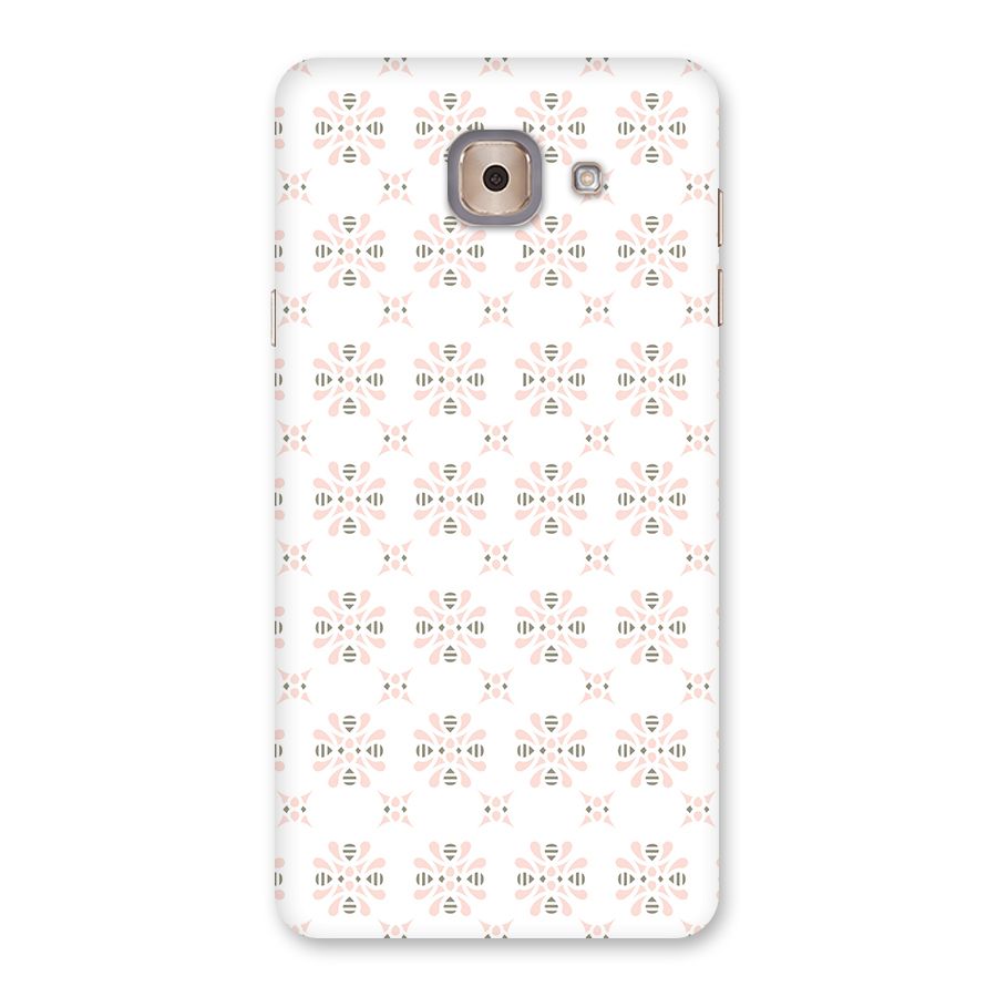 Pink Floral Pattern Back Case for Galaxy J7 Max
