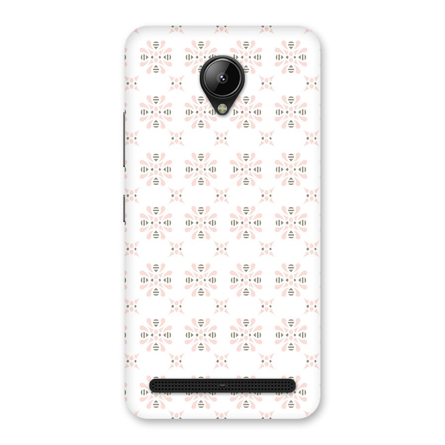 Pink Floral Pattern Back Case for Lenovo C2