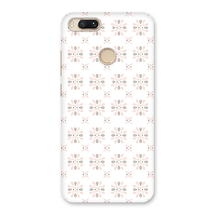 Pink Floral Pattern Back Case for Mi A1