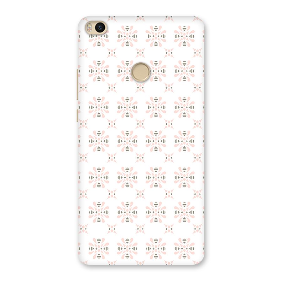 Pink Floral Pattern Back Case for Mi Max 2