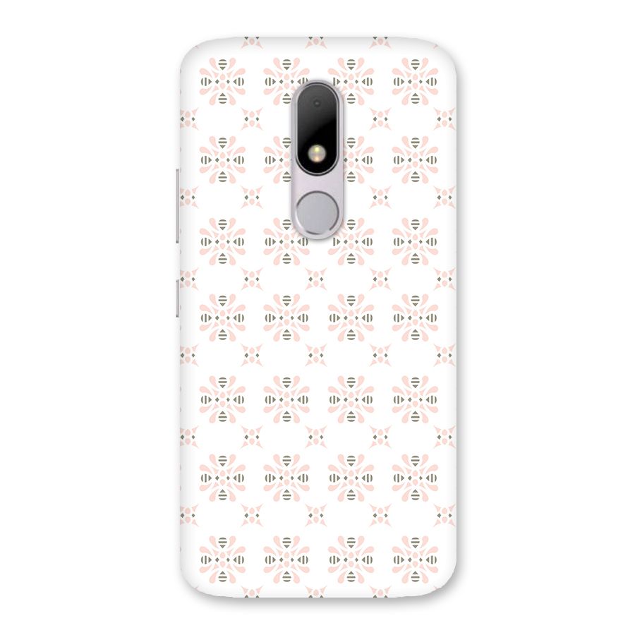 Pink Floral Pattern Back Case for Moto M
