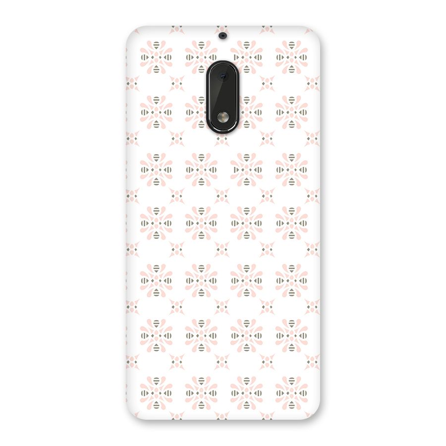 Pink Floral Pattern Back Case for Nokia 6