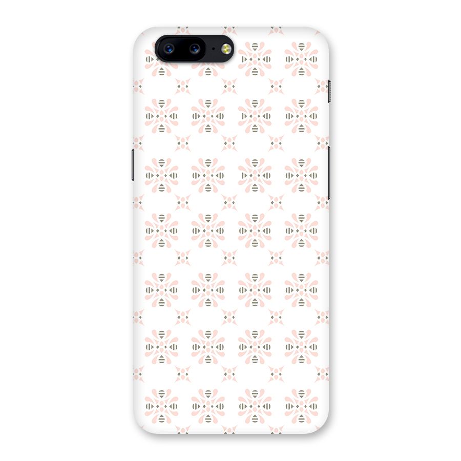 Pink Floral Pattern Back Case for OnePlus 5