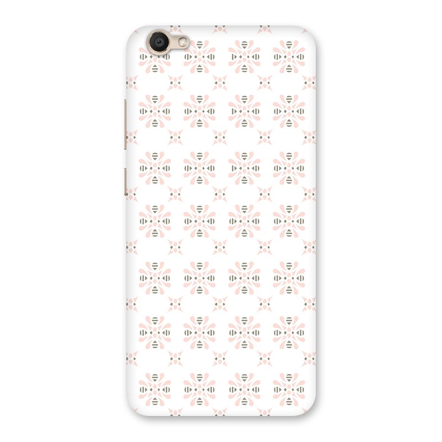 Pink Floral Pattern Back Case for Vivo V5