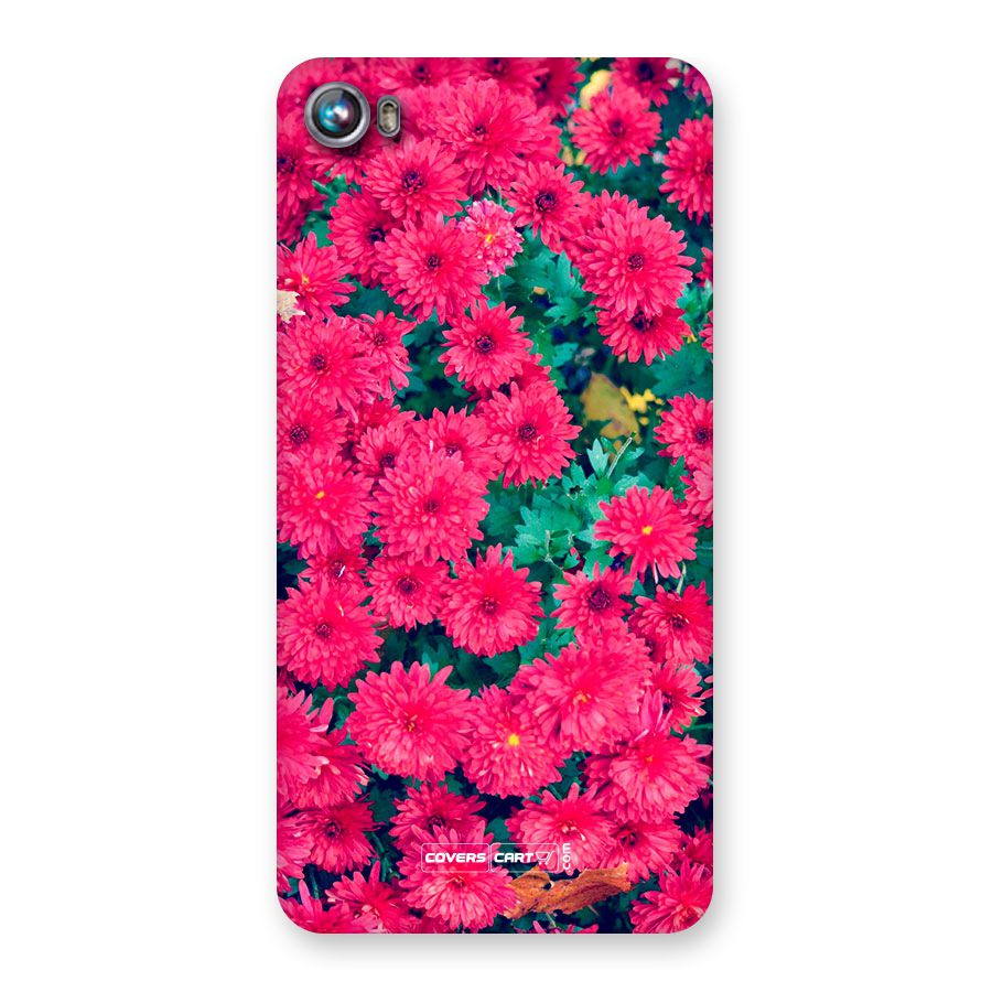 Pink Flowers Back Case for Canvas Fire 4