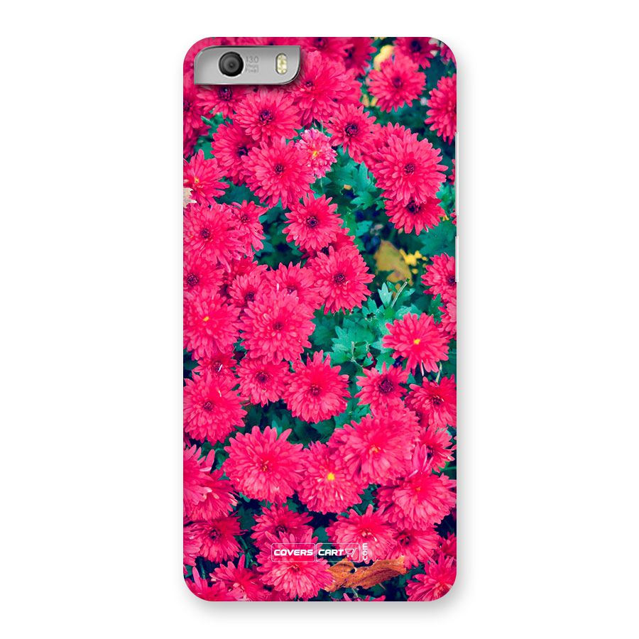 Pink Flowers Back Case for Canvas Knight 2