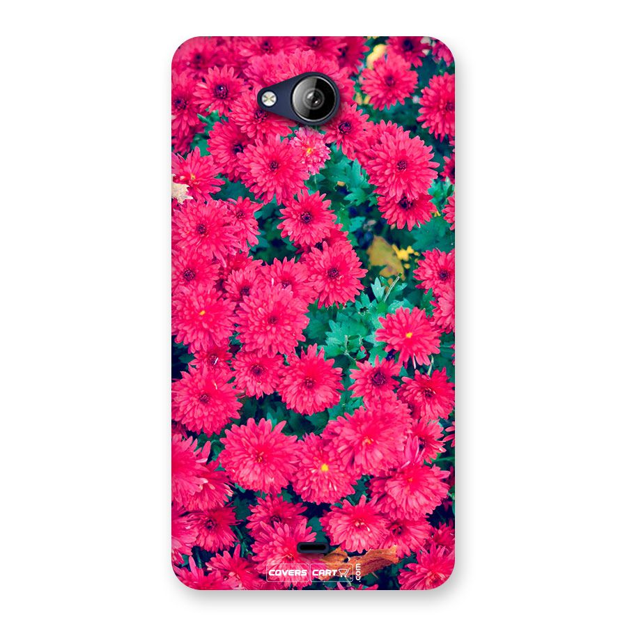 Pink Flowers Back Case for Canvas Play