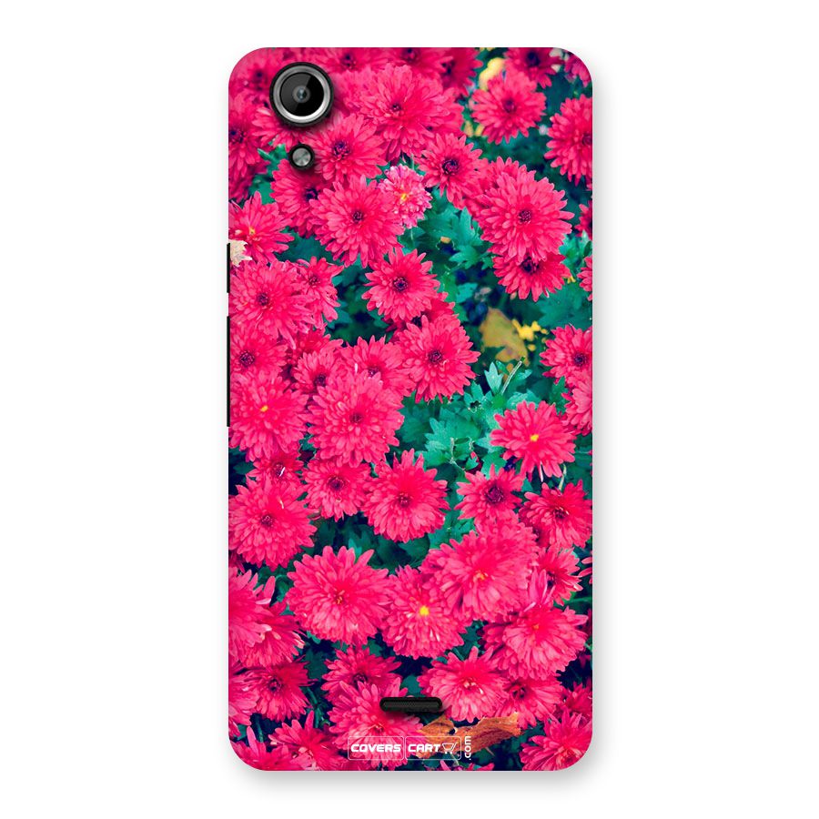 Pink Flowers Back Case for Canvas Selfie Lens