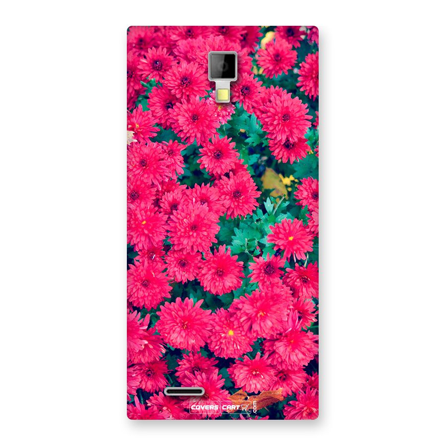 Pink Flowers Back Case for Canvas Xpress