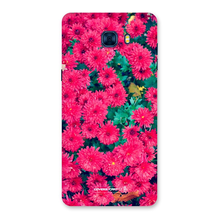 Pink Flowers Back Case for Galaxy C7 Pro