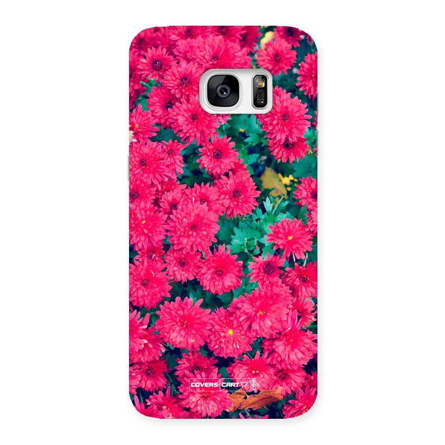 Pink Flowers Back Case for Galaxy S7 Edge