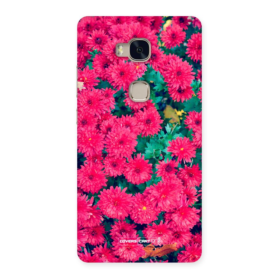 Pink Flowers Back Case for Huawei Honor 5X