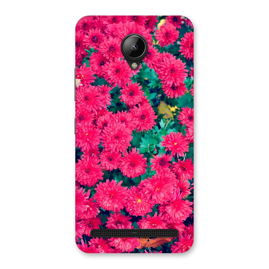 Pink Flowers Back Case for Lenovo C2