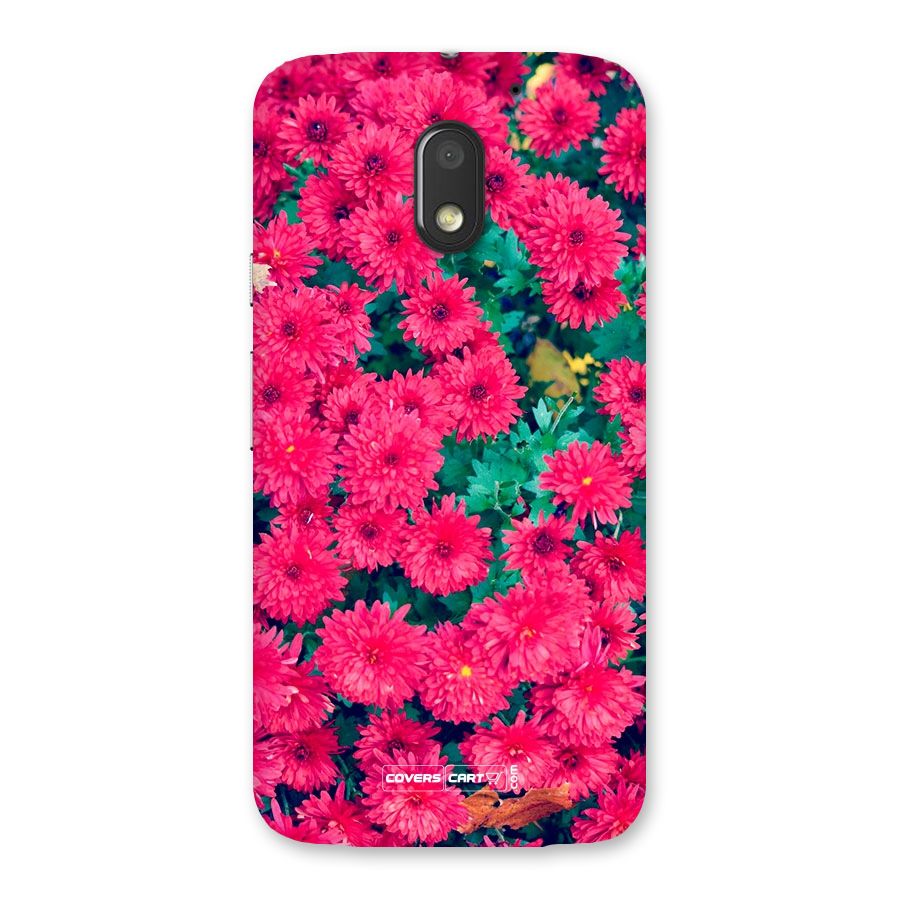 Pink Flowers Back Case for Moto E3 Power