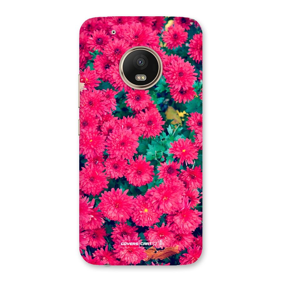 Pink Flowers Back Case for Moto G5 Plus