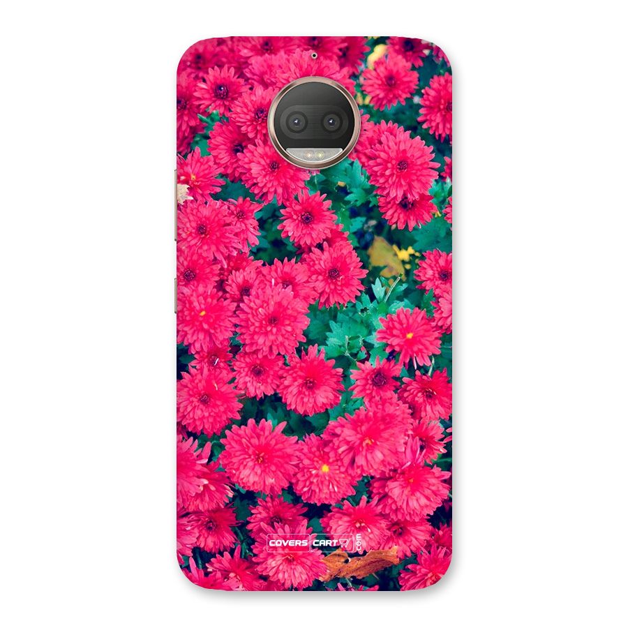 Pink Flowers Back Case for Moto G5s Plus