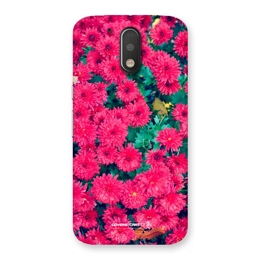 Pink Flowers Back Case for Motorola Moto G4