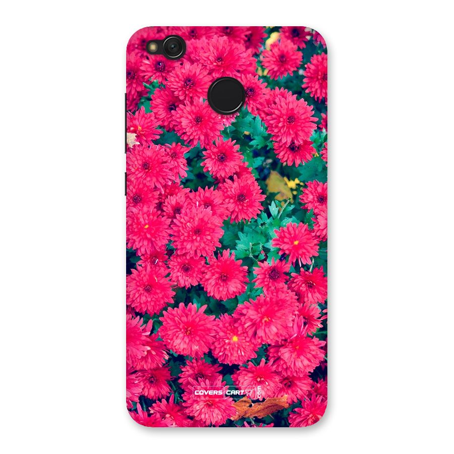 Pink Flowers Back Case for Redmi 4