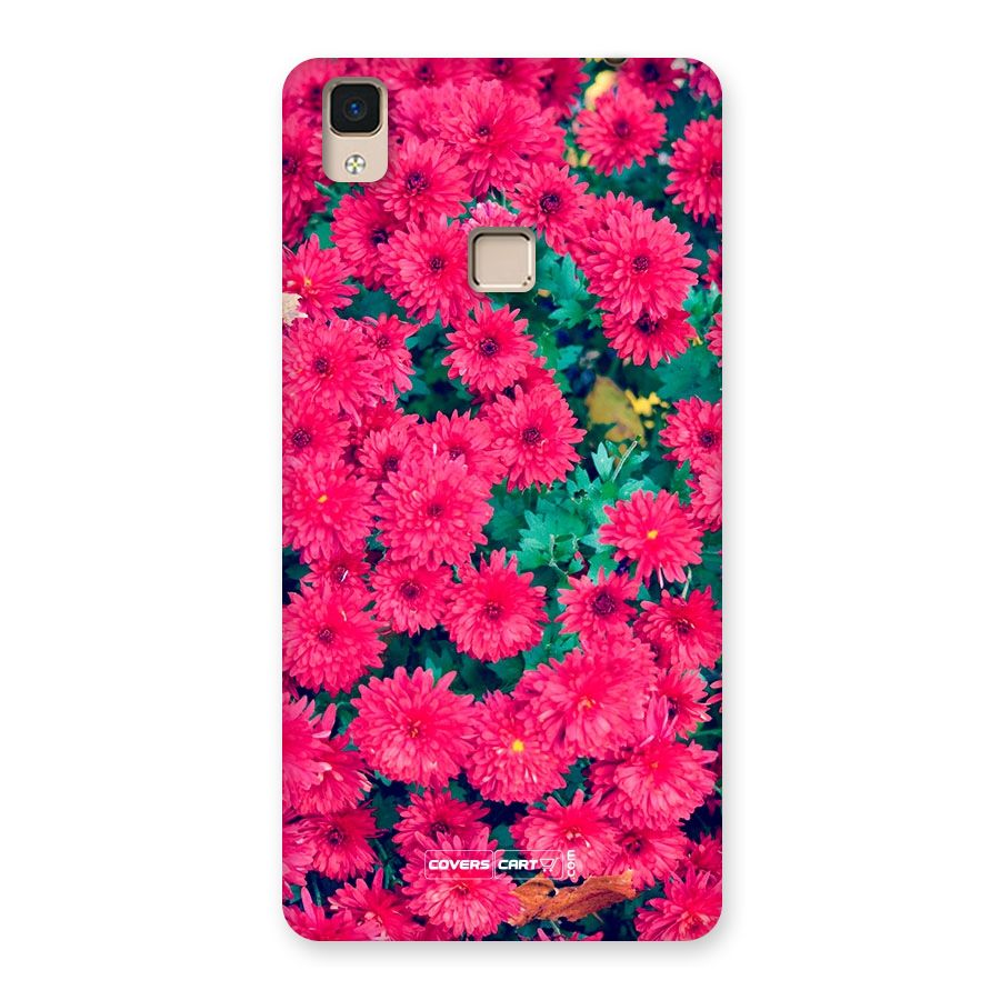 Pink Flowers Back Case for V3 Max