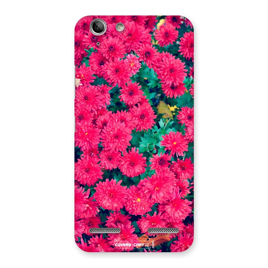 Pink Flowers Back Case for Vibe K5 Plus