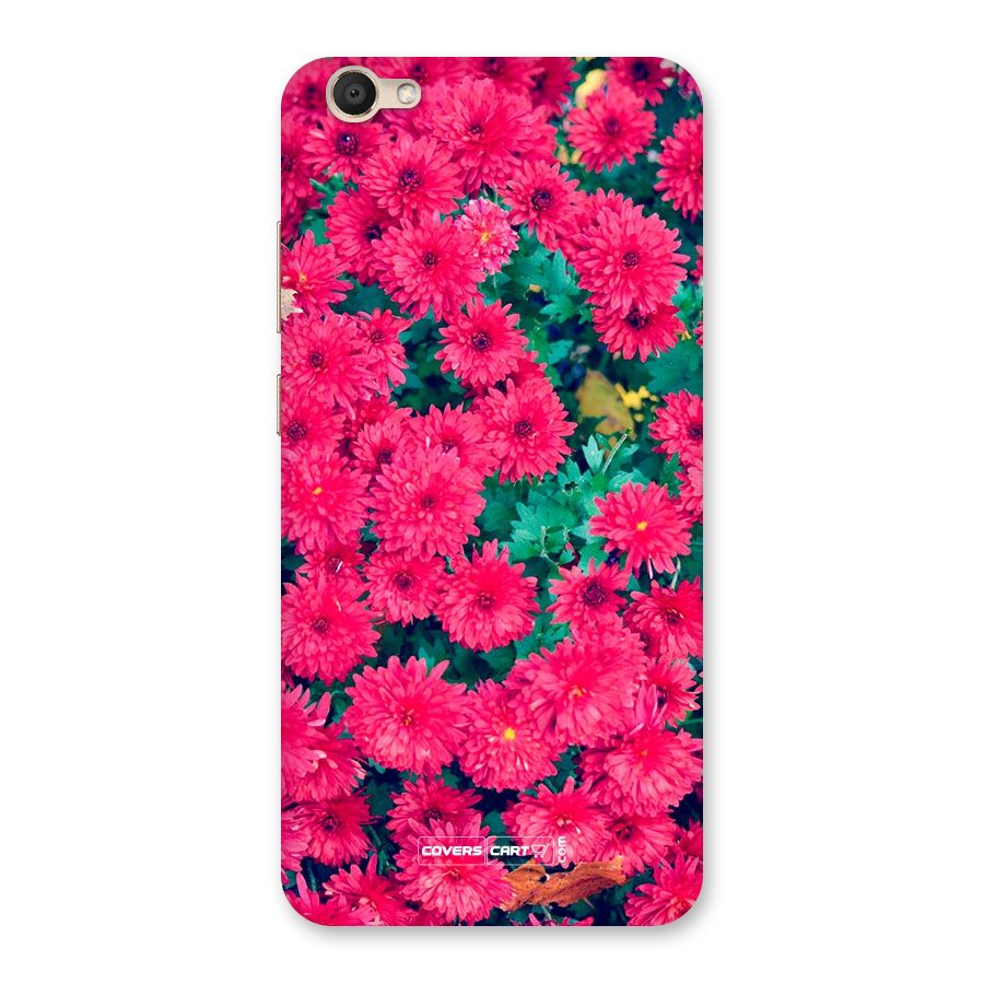 Pink Flowers Back Case for Vivo V5