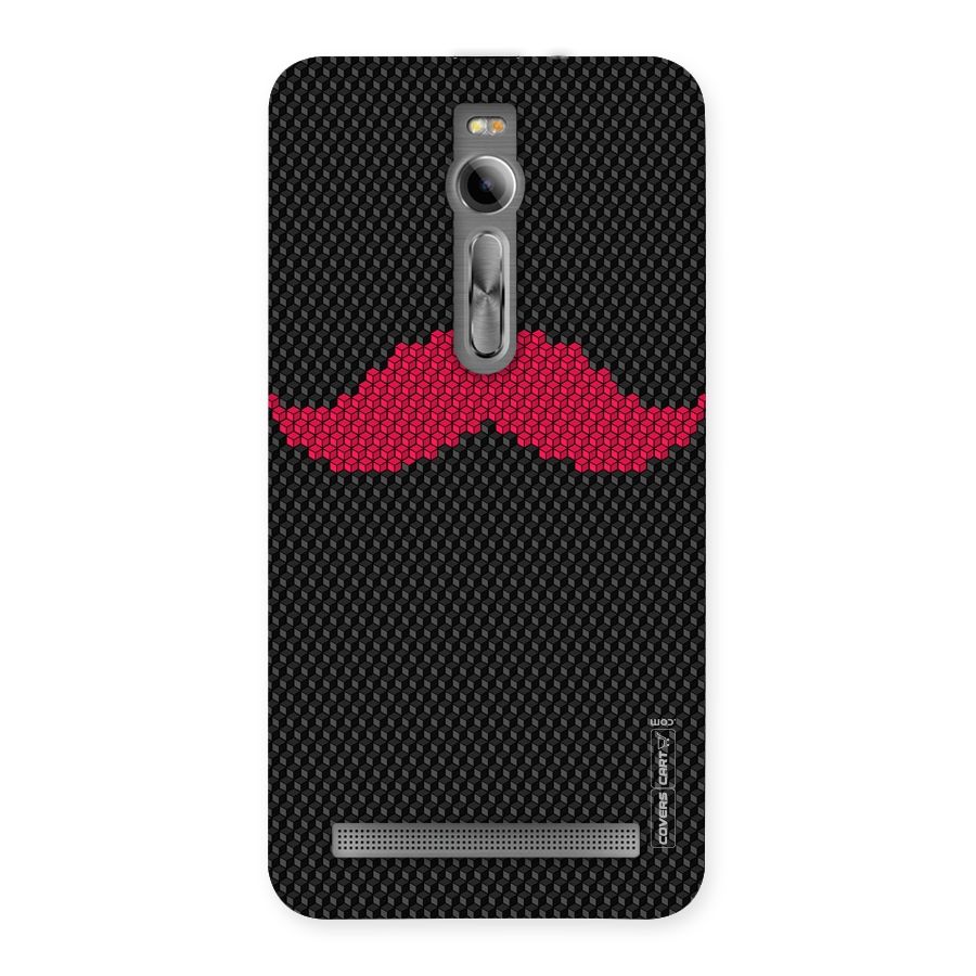 Pink Moustache Back Case for Asus Zenfone 2