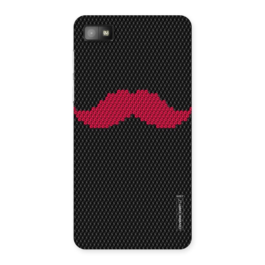 Pink Moustache Back Case for Blackberry Z10