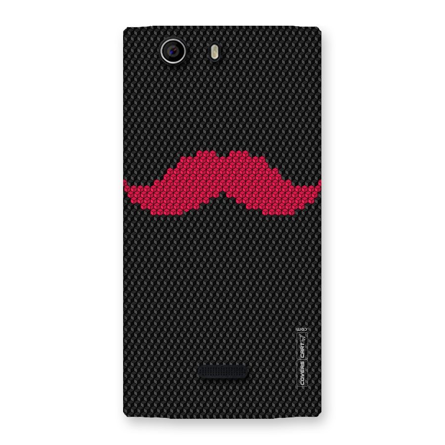 Pink Moustache Back Case for Canvas Nitro 2 E311