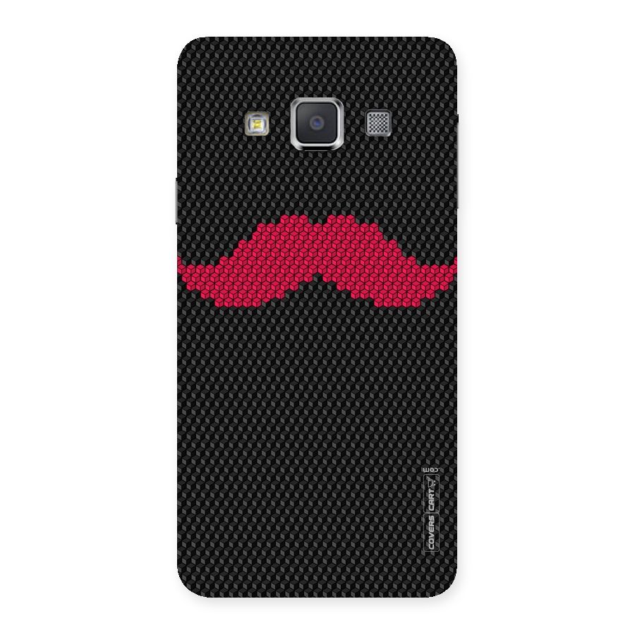 Pink Moustache Back Case for Galaxy A3