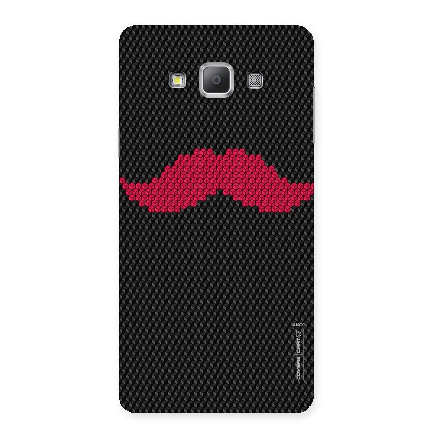 Pink Moustache Back Case for Galaxy A7