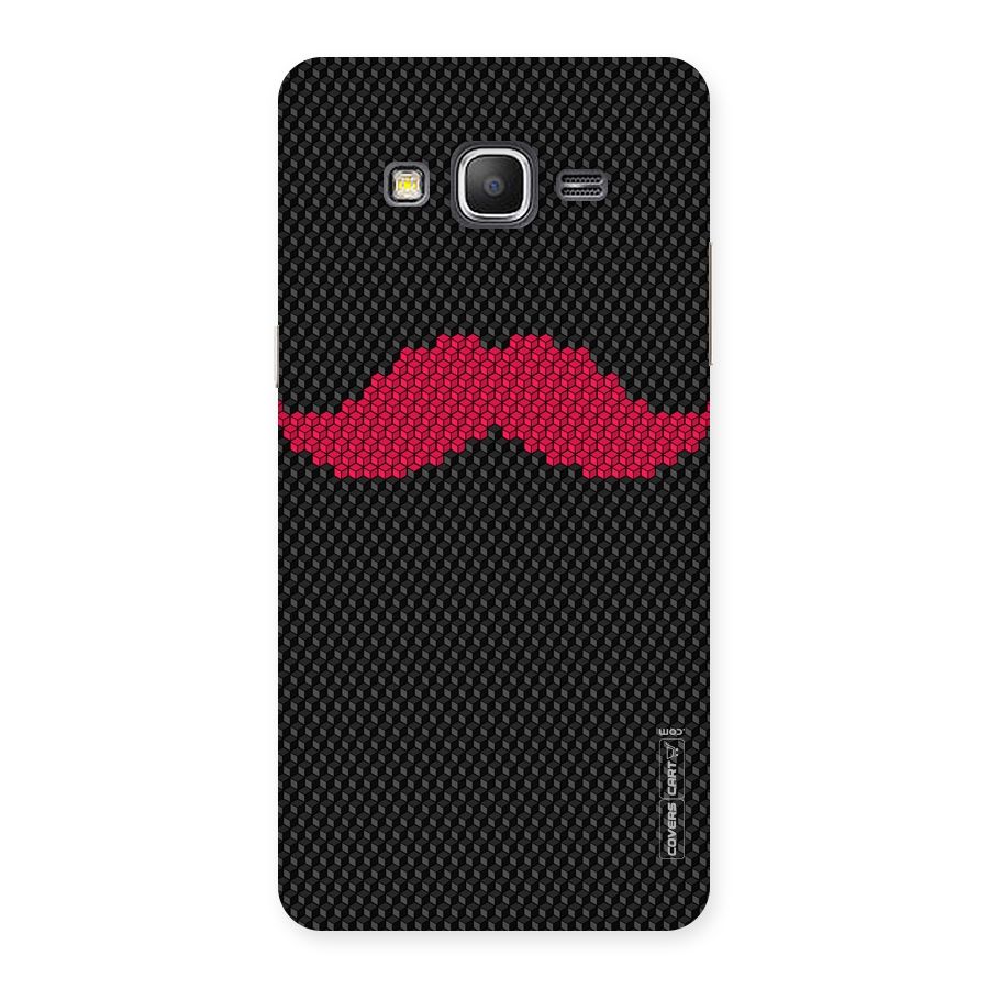 Pink Moustache Back Case for Galaxy Grand Prime