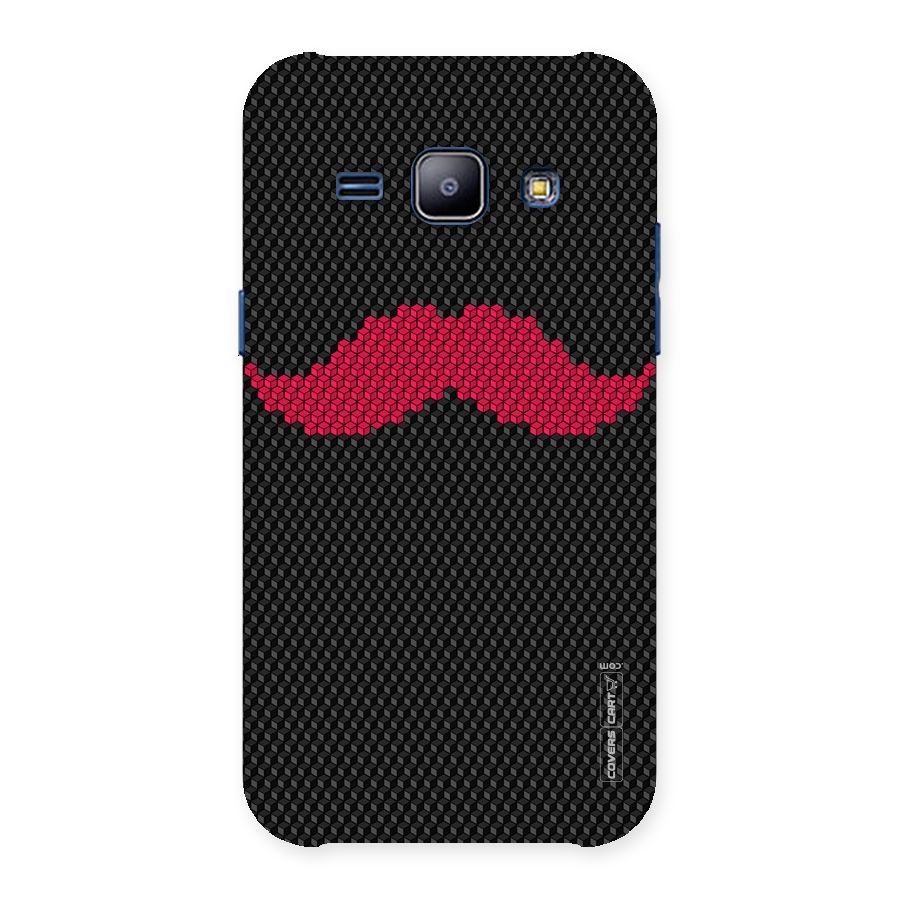 Pink Moustache Back Case for Galaxy J1