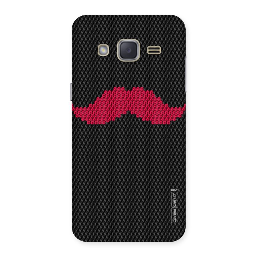 Pink Moustache Back Case for Galaxy J2