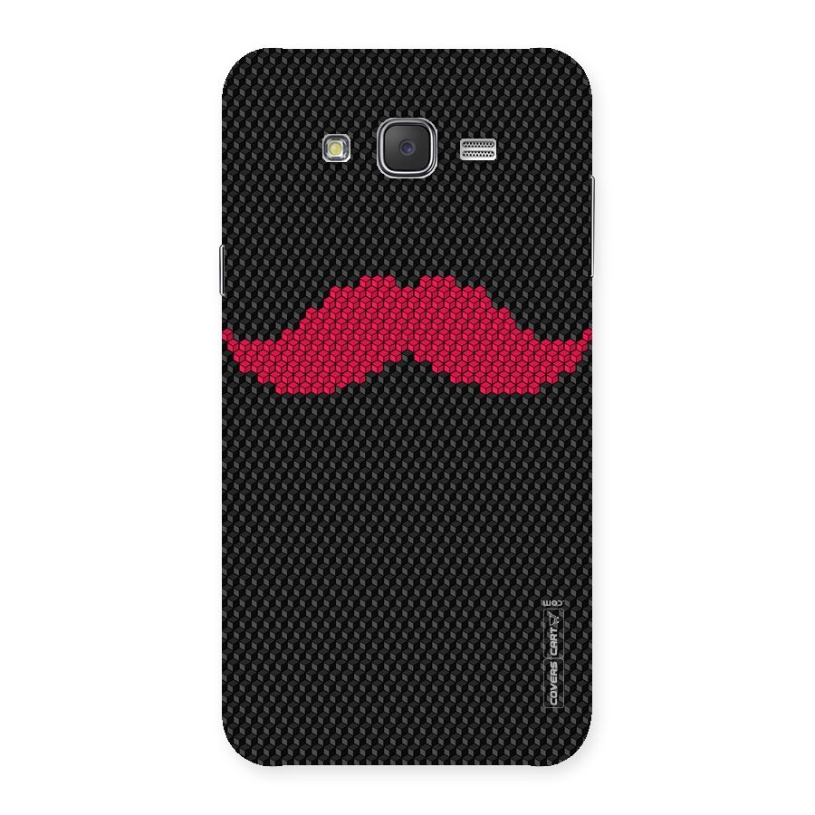 Pink Moustache Back Case for Galaxy J7
