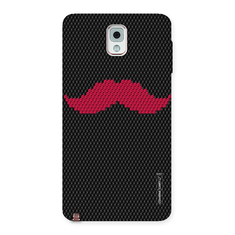 Pink Moustache Back Case for Galaxy Note 3