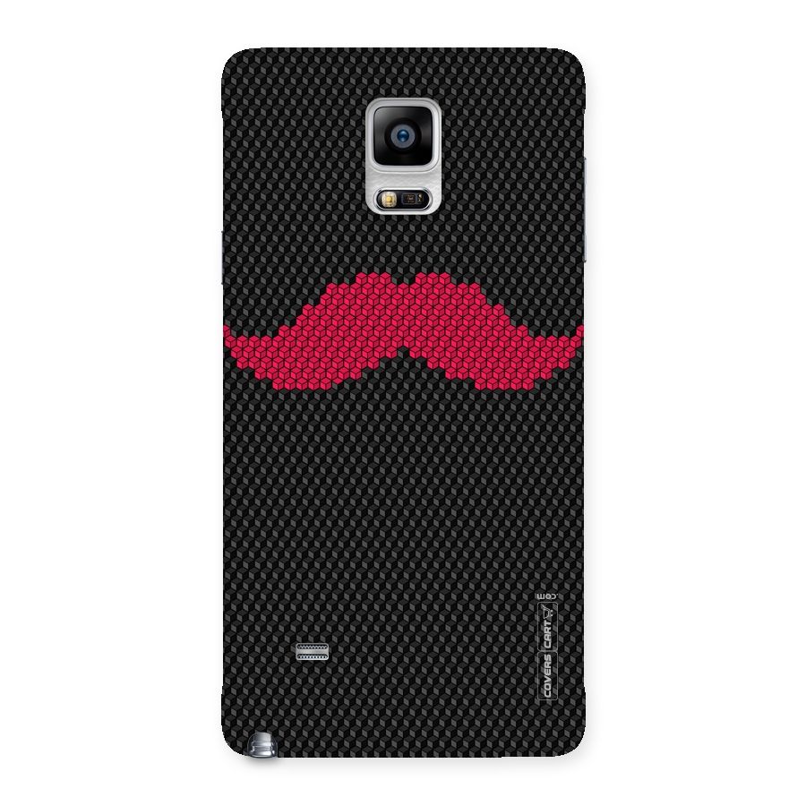 Pink Moustache Back Case for Galaxy Note 4