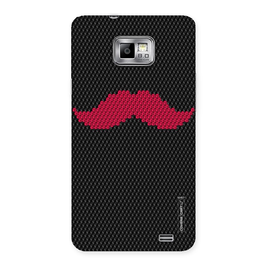 Pink Moustache Back Case for Galaxy S2