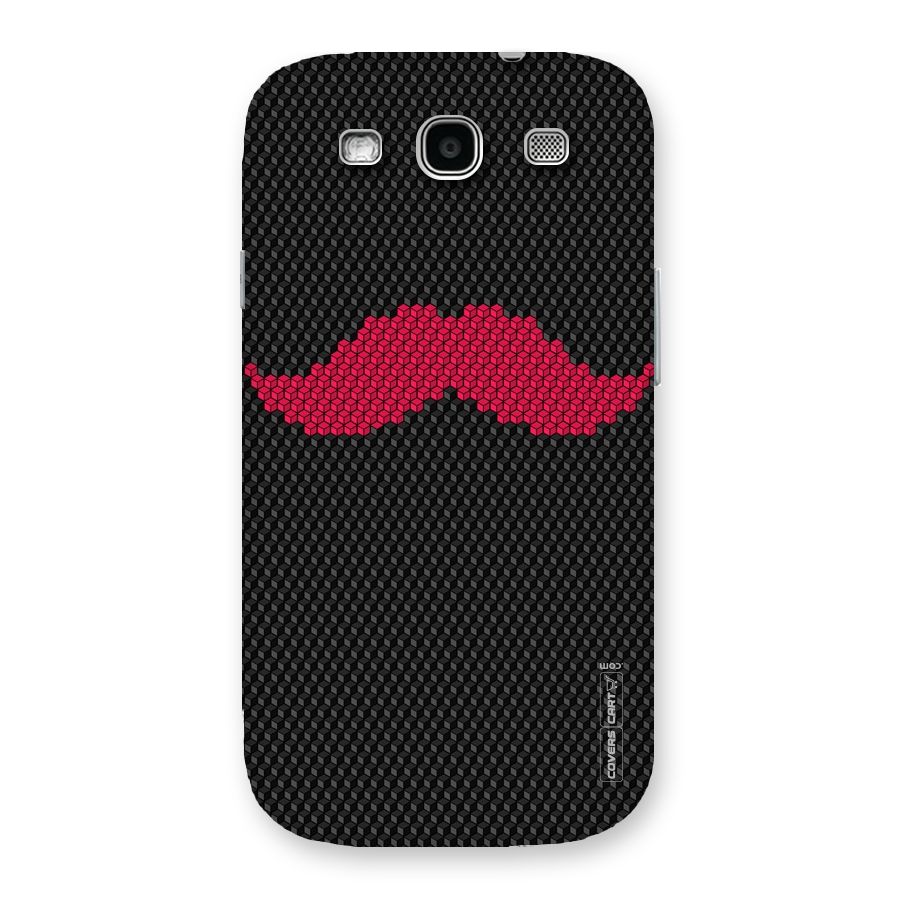 Pink Moustache Back Case for Galaxy S3