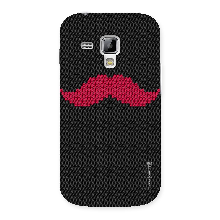 Pink Moustache Back Case for Galaxy S Duos
