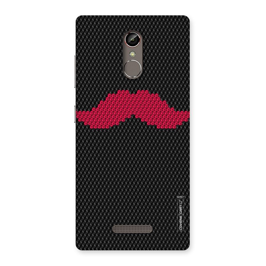 Pink Moustache Back Case for Gionee S6s